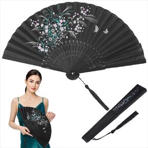 Folding Hand Fan for Line Dancing, Boots on the Ground Fan Foldable Craft Handheld Popping Fans Chinese Style with Tassel for Photo Props Dance Music Festival Party in Saudi Arabia