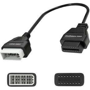 14 دبوس OBD1 إلى 16 دبوس كابل محول OBD2 لسيارات نيسان القديمة قبل 2001 مركبات ، OBD1 إلى OBD2 محول محول المحول لموصل تشخيص نيسان الأقدم 14 دبوس