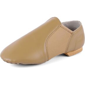 Jazz Shoe PU Leather Upper Girls and Boys Slip-on Dance Shoes (Toddler/Little Kid/Big Kid)