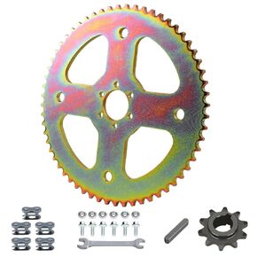 High Torque 60T Sprocket #40 41 420 Chain 37mm Bore Compatible with Coleman CT100U CC100X Baja Doodle Bug DB30 Motovox MBX10 Mini Bike RB100 Monster Mega Moto MMB80 MMB105 Predator 212cc Parts