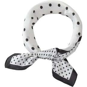 JN&LULU Silk Like Scarf Women's Fashion Pattern Large Square Satin Headscarf 27 x 27inches