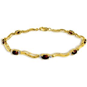 Galaxy Gold GG 2.01 CTW 14K سوار التنس الذهبي الصلب