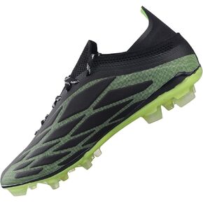 Vizari Provo FG Adult Soccer Cleats for Men & Women | Black/Lime Firm Ground Soccer Shoes | Wide Width Football Shoes for Outdoor Play | Transparent Studs Football Shoes for Better Traction