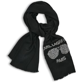 Karl Lagerfeld Paris Womens Sunglasses Krystal Pashmina Sparkly Scarf