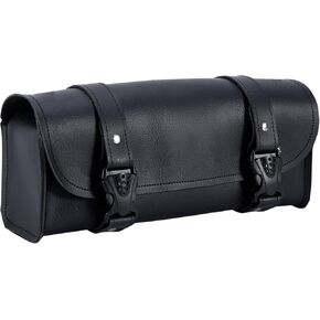 حقائب أدوات الدراجات النارية Gargoyle Bells مع Bag Bag Bag Bag Universal Universal Bag Bag Bag Sissy Bar Storage Bag للدراجات النارية (بدون عشيق ، أسود ، 12 "× 3.5" x4.75 ")