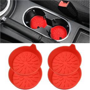 Mandark 4pcs Car Custer Coaster ، حصيرة كوب مركبة مريحة غير مريحة ، 2.75 بوصة مقاومة للسيارات عالمية للسيارات الداخلية ملحقات الوسادة لمعظم الشاحنات سيارات الدفع الرباعي (أسود)
