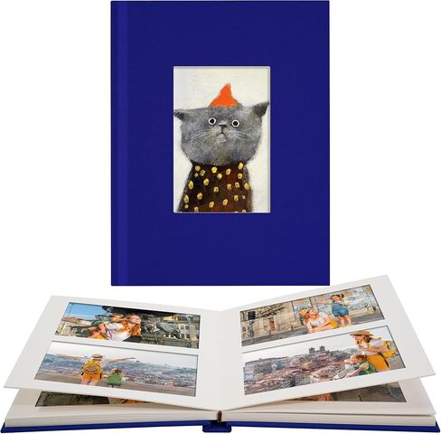 Small Photo Album 4x6 Linen Cover 48 Pockets Photo Book with Writing Space for Family Anniversary Vacation Wedding Baby, Beige in Kuwait