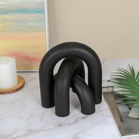 HMASYO 3Pcs Wood Arch Decorative Objects, Coffee Table Decor, Shelf Decor Aesthetic, Neutral Home Decor Accents for Living Room Bedroom, Modern Table Top Bookshelf Decor Boho Office Decor in Kuwait