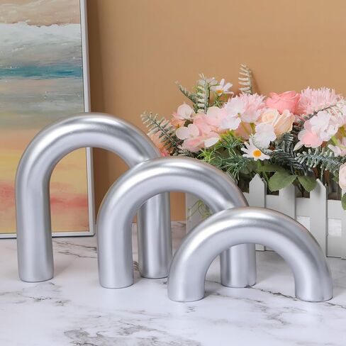 Hmasyo 3pcs أجسام خشبية القوس الزخرفية ، ديكور طاولة القهوة ، ديكور الجرف الجمالي ، لهجات ديكور المنزل المحايدة لغرفة غرفة المعيش in Kuwait