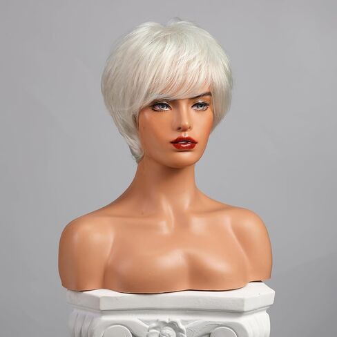 شقراء Unicorn Ombre Pixie قطع الشعر القصيرة مع الانفجارات للنساء والألياف و REMY HUSY HEAR BLEND الاستخدام الطبيعي اليومي in Saudi Arabia