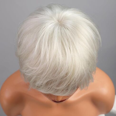 شقراء Unicorn Ombre Pixie قطع الشعر القصيرة مع الانفجارات للنساء والألياف و REMY HUSY HEAR BLEND الاستخدام الطبيعي اليومي in Saudi Arabia