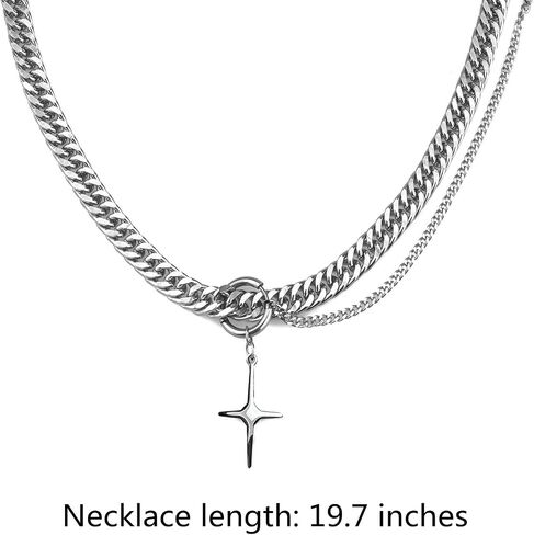 Buyongwant Irregular Starlight Necklace Spliced with Tassel Pearl Jewelry Collar Chain Women Girl 17.71 Inch in Saudi Arabia