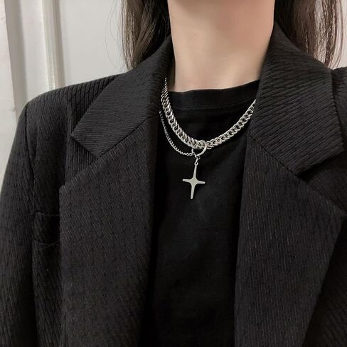 Buyongwant Irregular Starlight Necklace Spliced with Tassel Pearl Jewelry Collar Chain Women Girl 17.71 Inch in Saudi Arabia