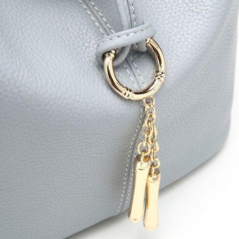 Zecny Genuine Leather Shoulder Bag for Women Metal Tassel in Saudi Arabia