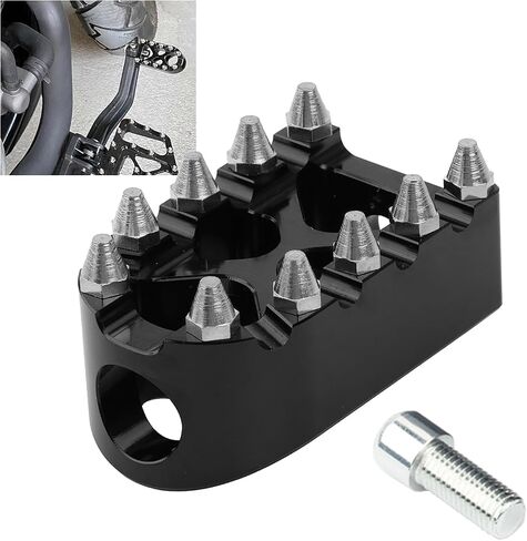 Heel Toe Shifter Peg MX Offroad Shift Lever Peg for Harley Touring Road King Street Glide Road Glides Sportster 883 1200 Dyna Street Bob Softail Fat Boy Slim (Black) in Saudi Arabia