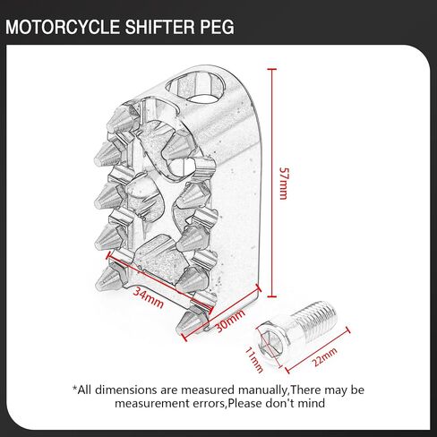 Heel Toe Shifter Peg MX Offroad Shift Lever Peg for Harley Touring Road King Street Glide Road Glides Sportster 883 1200 Dyna Street Bob Softail Fat Boy Slim (Black) in Saudi Arabia