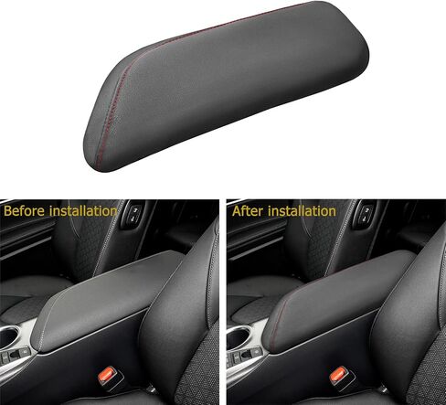 QianBao Compatible with Toyota Camry 2018 2019 2020 2021 2022 2023 2024 Center Console Leather Armrest Cover Center Console Protector Red Line in Saudi Arabia