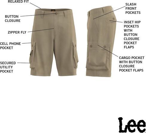 Lee Men's Big & Tall New Belted Wyoming Cargo Short, Combat Camo, 48 in Saudi Arabia