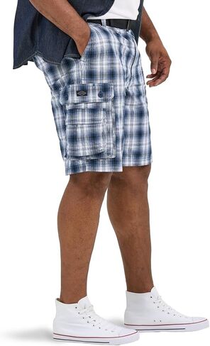 Lee Men's Big & Tall New Belted Wyoming Cargo Short, Combat Camo, 48 in Saudi Arabia