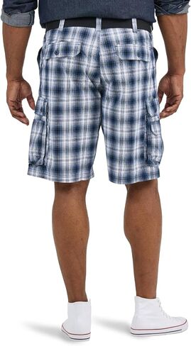 Lee Men's Big & Tall New Belted Wyoming Cargo Short, Combat Camo, 48 in Saudi Arabia