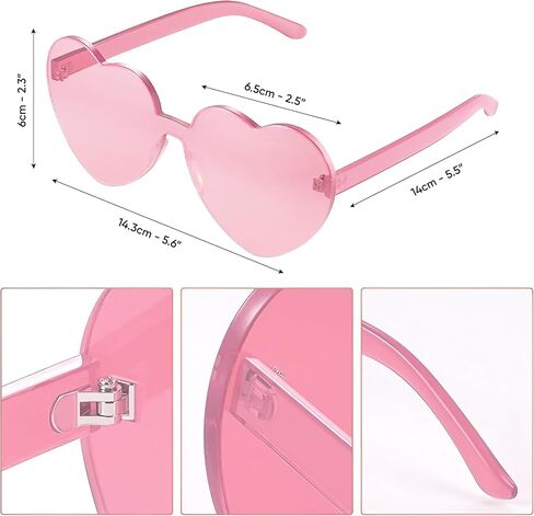Funcredible White Pink Cowgirl Hat with Heart Glasses - Pink Cowboy Hat with Pink Sequin Star - Halloween Cow Girl Costume Accessories - Fun Rodeo Party Hats and Goggles for Kids, Girls and Women in Saudi Arabia