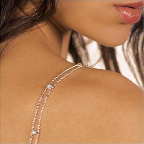 1Pair Crystal Shoulder Strap Lingerie Decoration for Women Rhinestones Shoulder Strap Wedding Outfit Hollow Rhinestone Bra Straps Dress Jewelry in Saudi Arabia