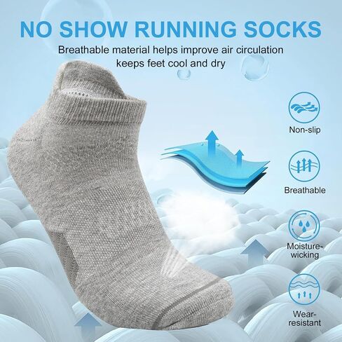 Yelewen Cycling Socks Compression Athletic Crew Running Socks Mens & Womens for Hiking Riding Bike Triathlon Workout Pickleball Climbing Sports 5 Pairs in Kuwait