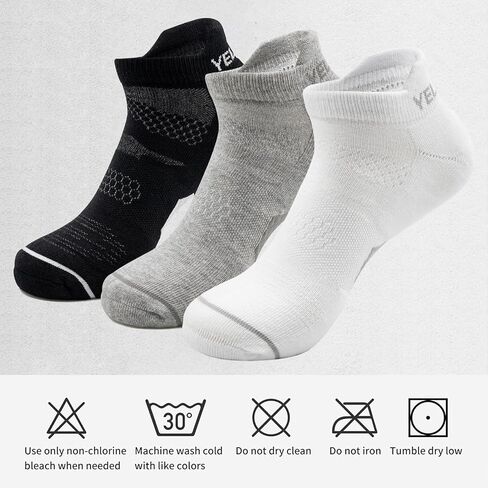 Yelewen Cycling Socks Compression Athletic Crew Running Socks Mens & Womens for Hiking Riding Bike Triathlon Workout Pickleball Climbing Sports 5 Pairs in Kuwait