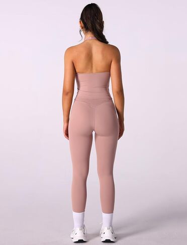 ABOCIW Women Wrap Halter Workout Tank V Neck Longline Sports Bras Backless Padded Gym Yoga Tank Tops Y2k Casual Crop in Saudi Arabia