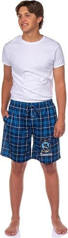 Harry Potter Pajamas Men's House Crest Plaid PJ Lounge Shorts in Saudi Arabia