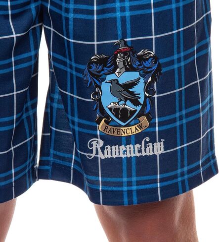 Harry Potter Pajamas Men's House Crest Plaid PJ Lounge Shorts in Saudi Arabia