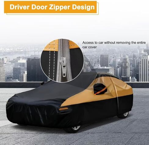 Heavy Duty Coupe Car Cover Custom Fit Nissan 350Z，370Z，Z(2003-2025), Car Covers for Automobiles Waterproof All Weather, Outdoor Full Exterior Covers with Cotton Lining. Gray in Saudi Arabia