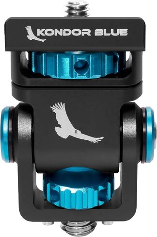 KONDOR BLUE Swivel Tilt Monitor Mount with ARRI Pin (Pan/Tilt) | NATO Clamp Version | Black in Kuwait
