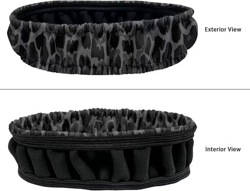 Leopard Black Cars Universal Cars غطاء مرآة للمنظر الخلفي للظهور التلقائي لوقاية مرآة واقي مضاد للغبار وبصمات الأصابع تناسب معظم المركبات in Kuwait