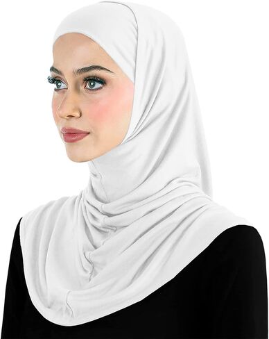 Cotton Amira Hijab 2 piece Head Scarf for Women Hood & Tube Cap Set in Saudi Arabia