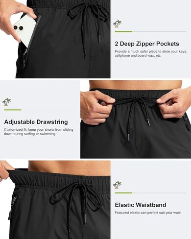 G Gradual Men's Swim Trunks 9" Quick Dry Swimming Board Shorts with Zipper Pockets Swimwear Bathing Suit for Men No Liner in Saudi Arabia