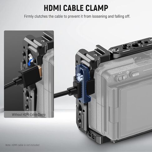 NEEWER FX3 FX30 Cage and XLR Handle Extension Kit with HDMI Cable Clamp, NATO Rail, 3/8" ARRI Locating Holes, 1/4" Thread, Compatible with Sony FX3 FX30 Original XLR Handle DJI RS2 RS3 Gimbal, CA024 in Saudi Arabia