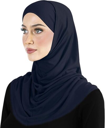 Cotton Amira Hijab 2 piece Head Scarf for Women Hood & Tube Cap Set in Saudi Arabia