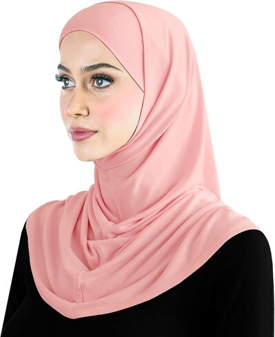 Cotton Amira Hijab 2 piece Head Scarf for Women Hood & Tube Cap Set in Kuwait