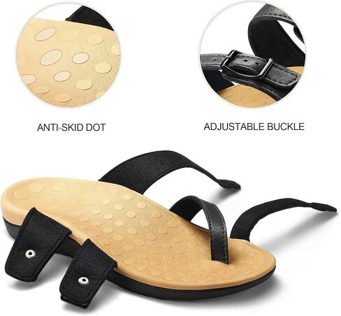 mysoft Women's Slide Sandals Adjustable Orthopedic Flip Flops Arch Support Comfortable Walking Summer Shoes in Saudi Arabia
