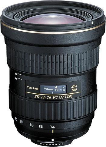 Tokina ATXAF140DXN 14-20mm f/2 Pro DX Lens for Nikon F, Black in Kuwait