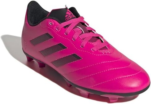 adidas Goletto VIII Firm Ground Soccer Shoe, Team Shock Pink/Core Black/Core Black, 1.5 US Unisex Little Kid in Saudi Arabia
