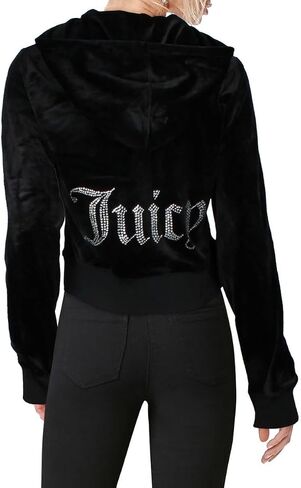 Juicy Couture Bling Track Jacket Liquorice 1 LG (US 10-12) in Saudi Arabia
