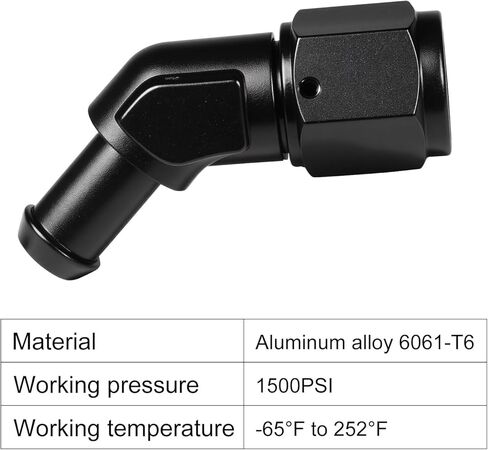 6AN Female to 5/16" Barb Swivel Straight Hose Fitting Adapter 1PC in Kuwait