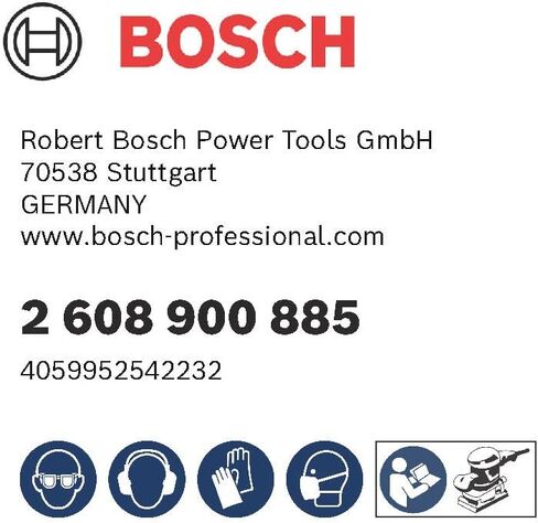 ورق صنفرة احترافي 10x Expert C470 من Bosch (للخشب الصلب، الطلاء على الخشب، 80x133 مم، Grit 400، ملحقات ماكينة الصنفرة المدارية) in Kuwait