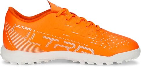 PUMA Ultra Play Turf Training Sneaker, Electric Peppermint-White-Fast Yellow, 1 US Unisex Big Kid in Saudi Arabia