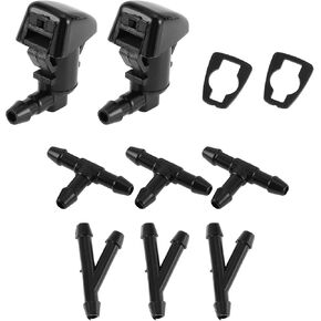 No.8l8z17603AA Windshield Washer Washer for Ford Escape 2008-2012 Black Front Windshield Forshield Wiper Washer Gasher Plastic 1 Set