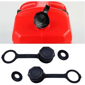 2 PCS Gas Can Caps, Rear Vent Screw Caps with Sealing O-Ring Gasket, Leakproof Car Gas Can Vent Caps, Fuel Can Cap Replacement, Car Accessories for Most Diesel Kerosene Fuel Jugs