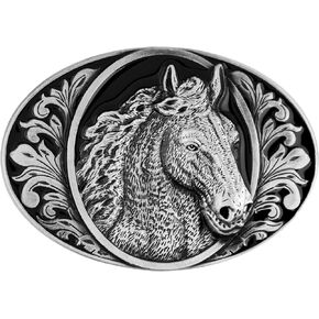 Haquil Vintage Horse Belt Buckle Celtic Pattern Design Belt Boxle Jewelry للرجال