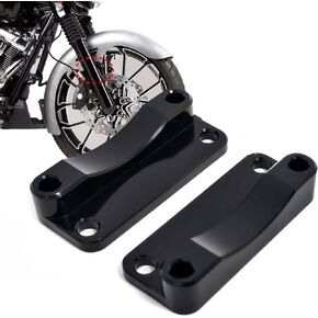 Motorcycle Front Fender Spacers 20mm Lift Up Relocators Compatiable for Harley Touring Road Glide FLTR, Road King FLHR, Electra Glide FLHT, Street Glide FLHX 1993-2013 with 21'' Front Tire (Chrome)